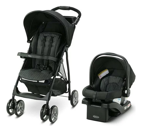 Sistema De Viaje Graco Literider Lx Jaxon Color Negro Chasis Negro