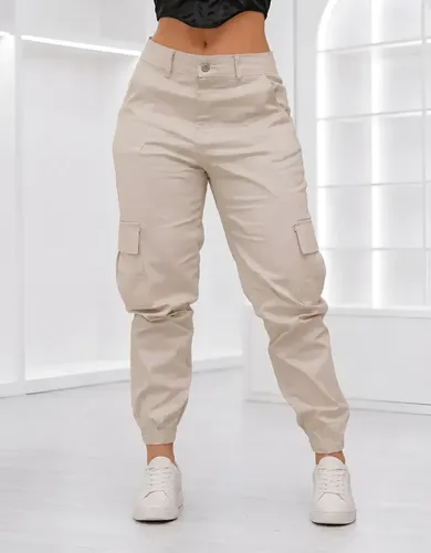 Calça Cargo Jogger Jeans Feminina Com Bolso Lateral Premium MULTIMARCAS