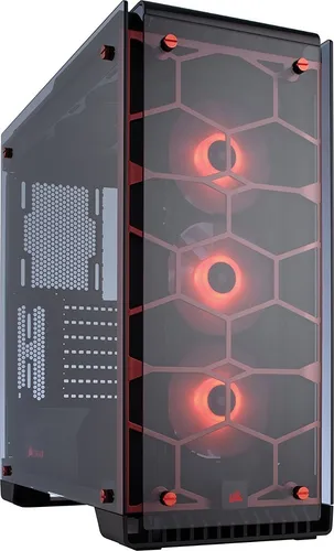 Corsair Crystal 570x Rgb Red Torre Para Computador Pc Case