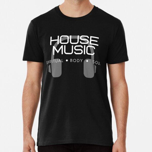 Remera Auriculares De Música House Algodon Premium