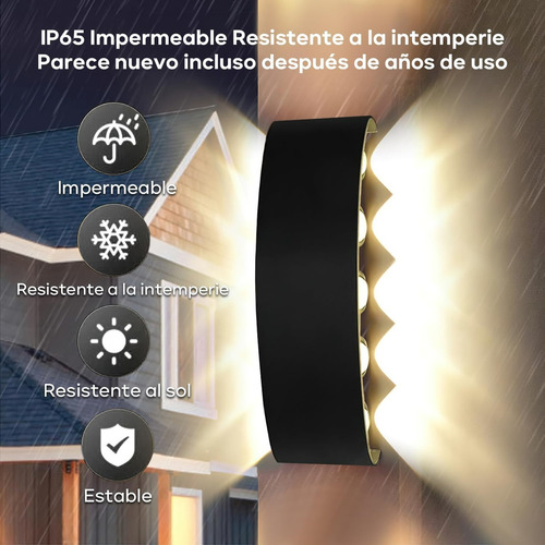 Moderna Lámpara De Pared Led Arqueada Focos Flotantes