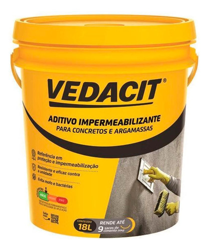 Vedapren Parede Branco 18kg Vedacit