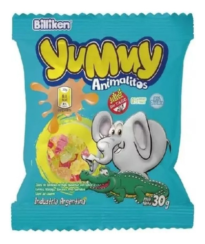 Caja X 12 Gomitas Yummy Animalitos 30 Gr Golosina Souvenirs 