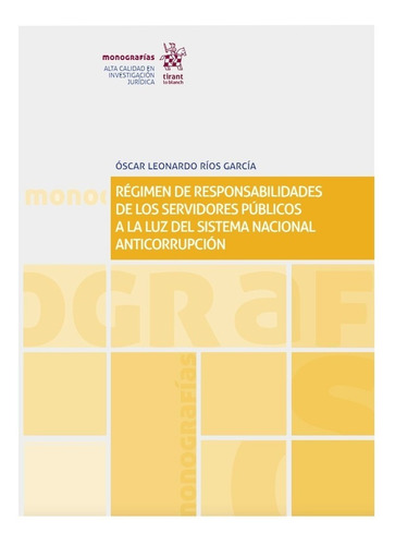 Libro Régimen De Responsabilidades De Los Servidores Público