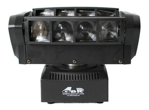 Cabezal Gbr Movil Rotation 360 Giro Spider Barrido 8 Led 3w Alta Potencia Programable Dmx 512 Rgbw Flash Mijalshop