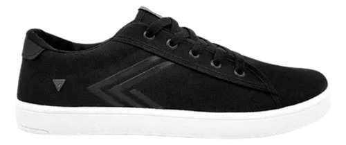 Zapatilla Urbana Hombre Deli 733 Negra Náutica Lona 