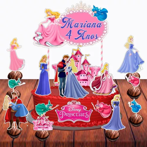 Topo de bolo - Princesa Aurora