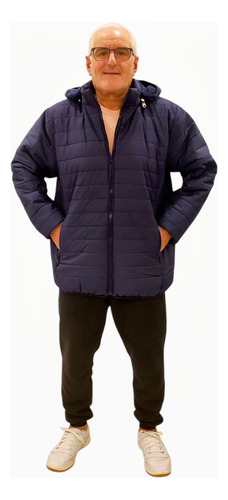 Campera De Hombre Inflable Forrada Con Polar Talles Grandes