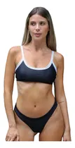 Comprar Bikini Combinada Top Y Colaless Mujer Traje De Baño Malla