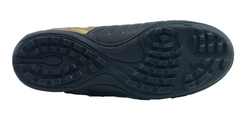 Imagen 5 de 5 de Seta Botin Futbol Hombre 1397 Wembley Negro-dorado Ras