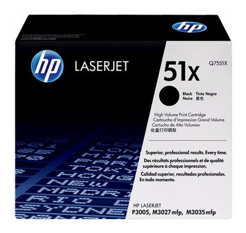 Toner Original Hp 51x Laserjet Negro Tienda Oficial Hp