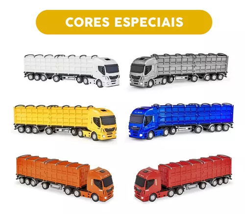 Caminhão Graneleiro Iveco Brinquedo Miniatura - Escolha Cor - Pink