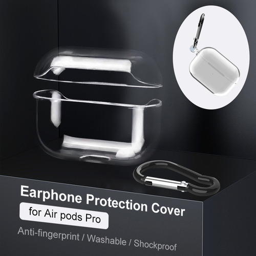 Funda De Carga Para AirPods Pro, Carcasa De Tpu Transparente