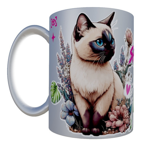 Imagem 1 de 3 de Caneca Gatos (com Nome Do Seu Pet)