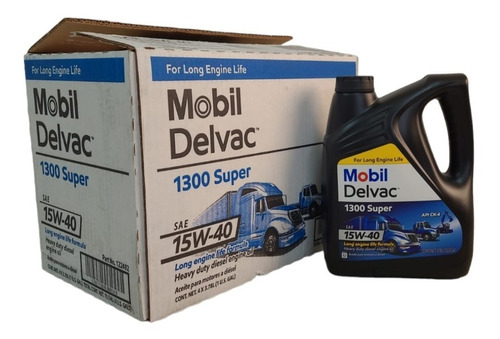 Mobil Delvac Super 1300 Ck4 15w40 Caja X4 De 1galón