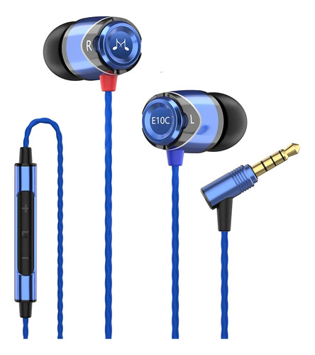 Auriculares Con Cable Con Microfono - Azules