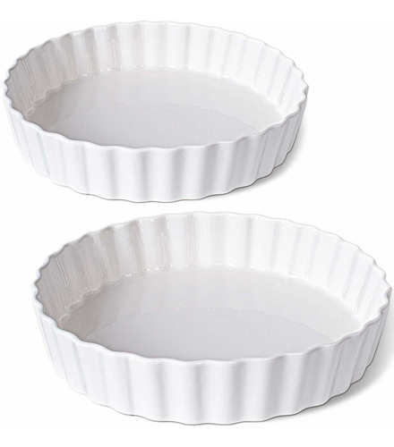 Delling 11.5 Pulgadas Molde De Cerámica Para Tarta De Quiche