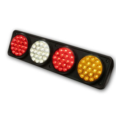 Imagen 1 de 3 de Faro Trasero Cuadr Red. Roj/cri/amb Led C/v Ap-934led