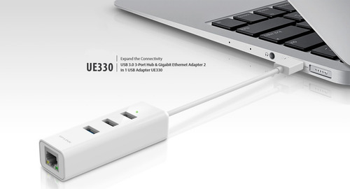Hub Usb 3.0 3-port&gigabit Ethernet 2 In 1 Tl-ue330 Tp-link