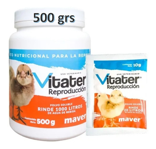 Vitater Reproducción 500gr & Excelente Postura & Lab Maver 