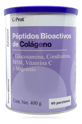 Péptidos De Colágeno Glucosamina Mg 400 G Natural G-prot