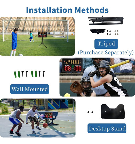Marcador Electrónico De Baloncesto Con Timbre For Juegos