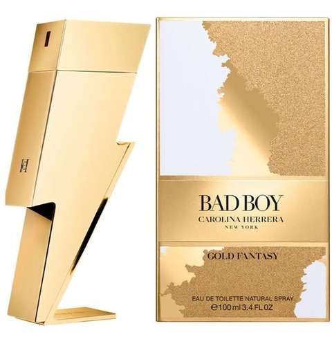 Edição de 100 ml de Carolina Herrera Bad Boy Gold Fantasy