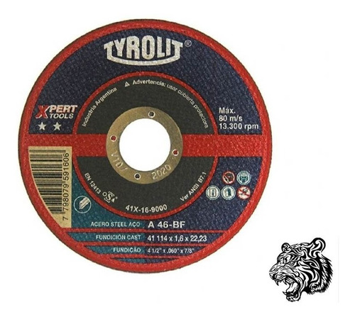 Disco De Corte Tyrolit Xpert 114 X 1,6 Mm. Caja 25 Unidades