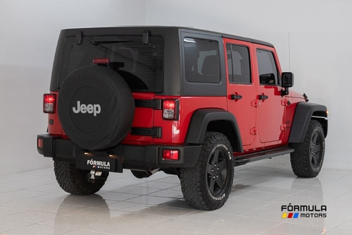 Jeep Wrangler Unlimited Sport 3.6l 4x4 2014 Vermelha