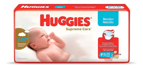 Huggies Supreme Care Pañales Unisex  P 30 unidades