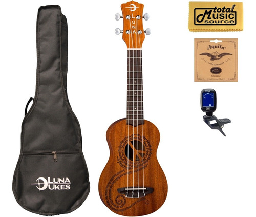 Ukelele Soprano Luna Total Music Source Uke Malu S Diseño