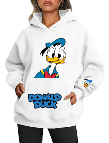 Buzos Hoodies Pato Donald Donald Duck Unisiex Disney