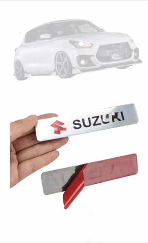 Emblema Aluminio Adhesivo Compatible Con Suzuki Swift Jimny