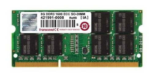 Transcend Information 8gb Ddr3 1600 Ecc-so-dimm 2rx8