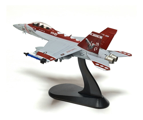 Miniatura Diecast 1/100, Avión F18 Super Hornet, Vfa102 Us N