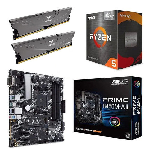 Combo Amd Ryzen 5 5600g + Placa B450m A520m + Ram 16gb Ddr4