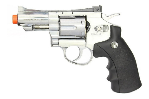 Revólver De Co2 Rossi 708s Wingun Cromado 4,5mm Full Metal