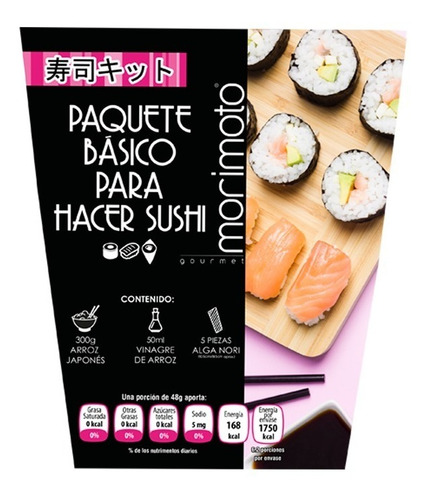 Imagen 2 de 3 de Paquete Básico Para Hacer Sushi 12 Pzs