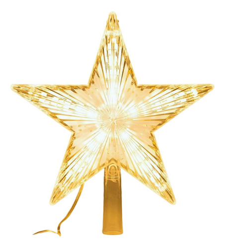Estrella Iluminada Adorno Para Árbol De Navidad Led23-cálida