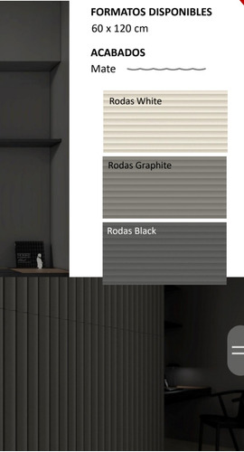 Eu Porcelanato Rodas Graphite Relieve Mate 60x120