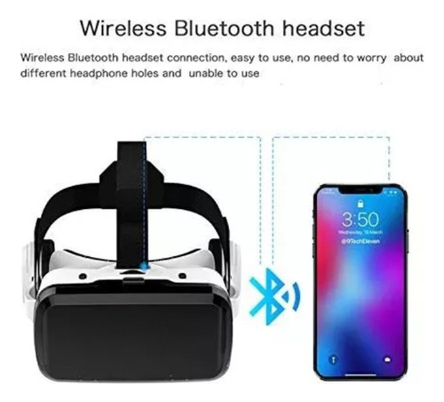 Lentes Vr De Realidad Virtual 3d + Control Gamer + Bluetooth