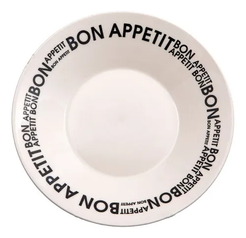 Plato Hondo Bon Appetit Redondo Biona Decorado