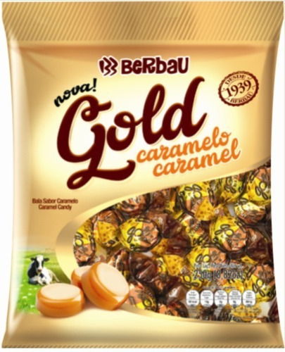 Bala Gold Caramelo 600g Berbau