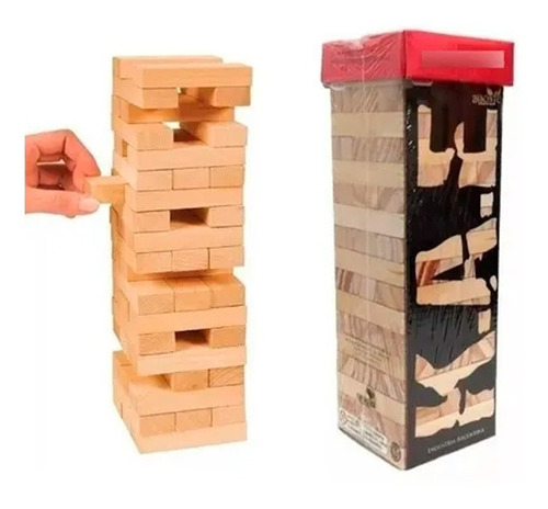 Kae Juego Mesa Torre De Maderas Bisonte