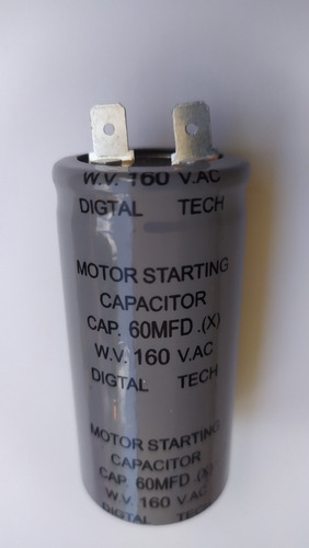 Imagen 6 de 6 de Capacitor De Nevera 60 Microfaradios 160 V