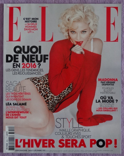 Madonna Revista Elle Diciembre 2015 Francia