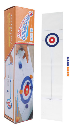 Juego De Curling De Mesa Plegable Portátil Para Niños Y Adul