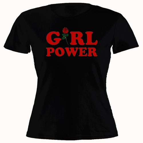 Remera Mujer De Algodón Estampada Girl Power