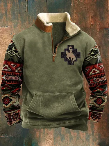 Chaqueta Holgada Con Cuello De Cuero Con Cremallera, Con Cie