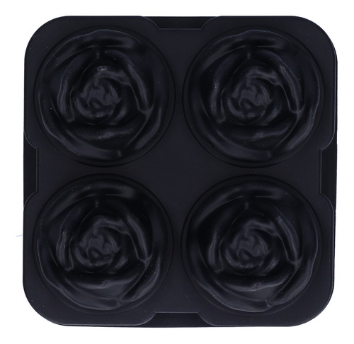 Molde De Flor De Rosa, 4 Rejillas, Bloques De Hielo De Silic